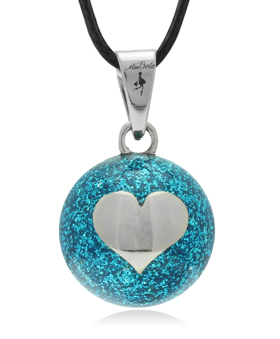 Bleu / Coeur Argenté, bola de grossesse