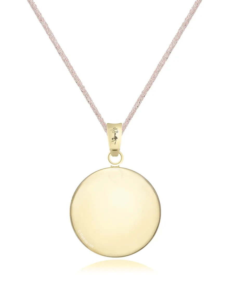 Cordon Rose clair, bola de grossesse, or 24ct