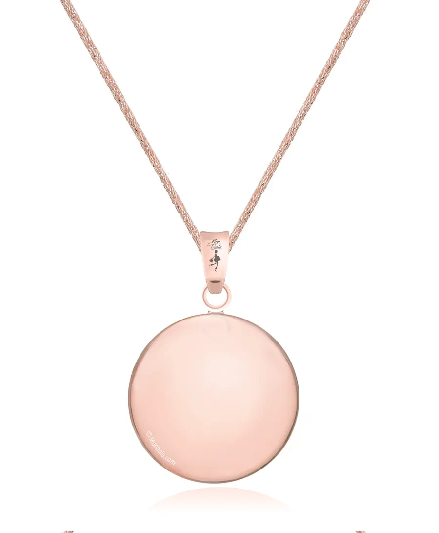 Cordon Saumon, bola de grossesse, or rose 24ct