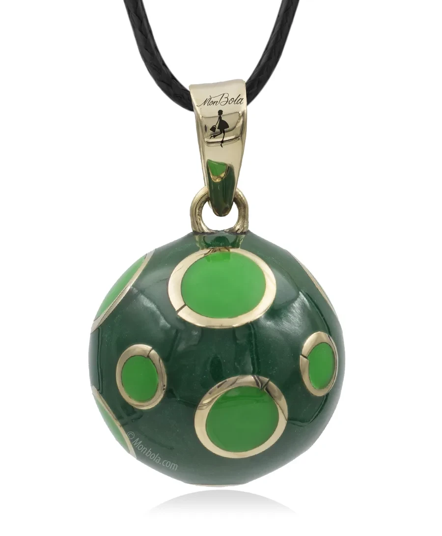 Vert avec Pois, bola de grossesse