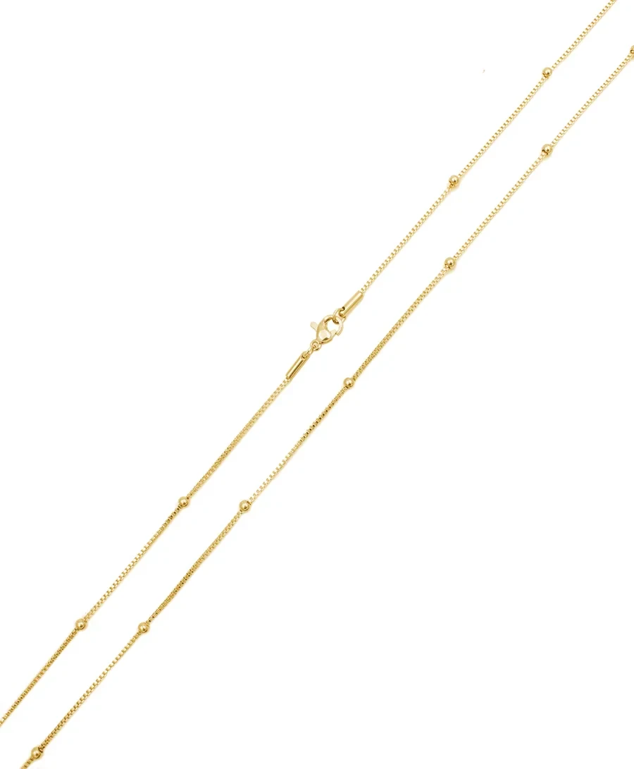 Sautoir / Collier, sautoir, or, bola de grossesse 110cm