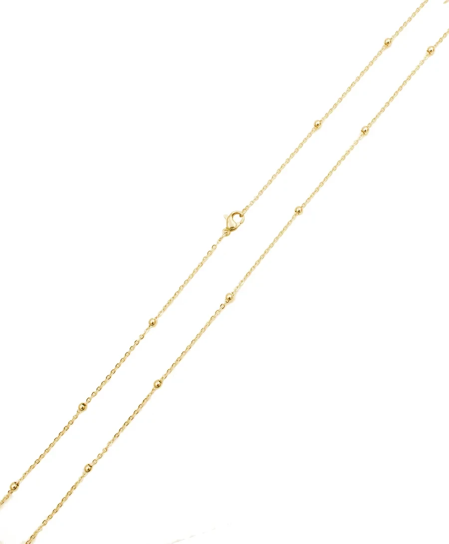 Sautoir / Collier, sautoir, or, bola de grossesse 110cm