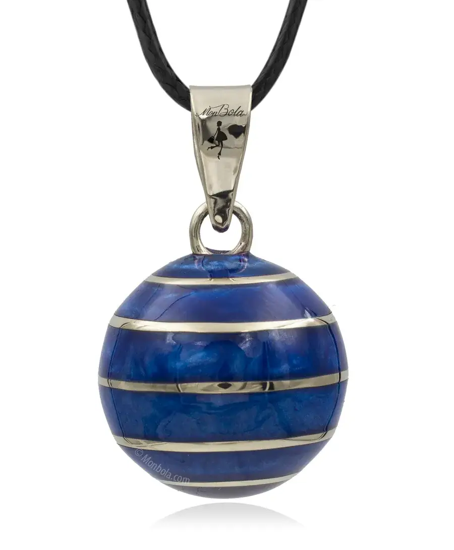 Bleu Marine Lignes horizontales, bola de grossesse