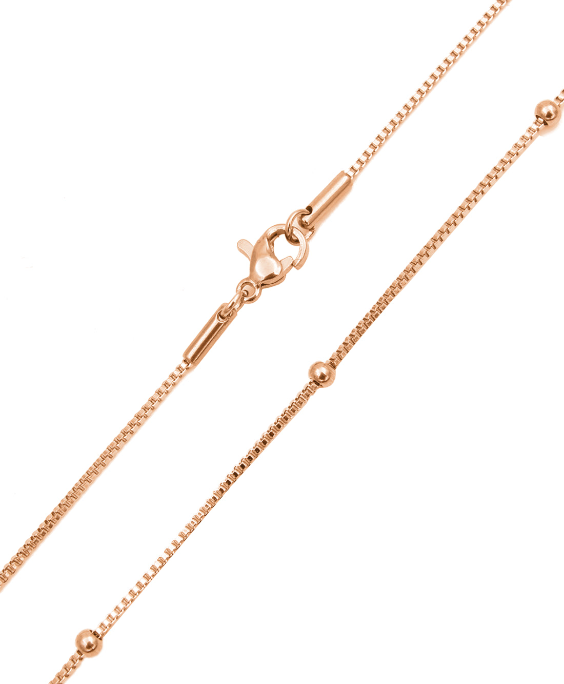 Long necklace / Necklace - Rose Gold - Pregnancy bola 110cm