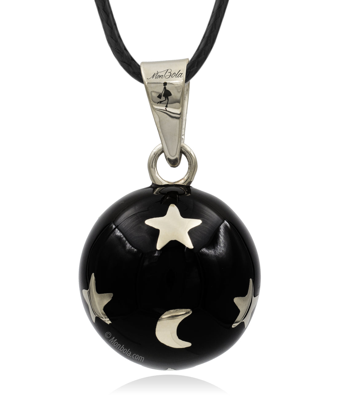 Bola de grossesse Noir Lune Etoiles